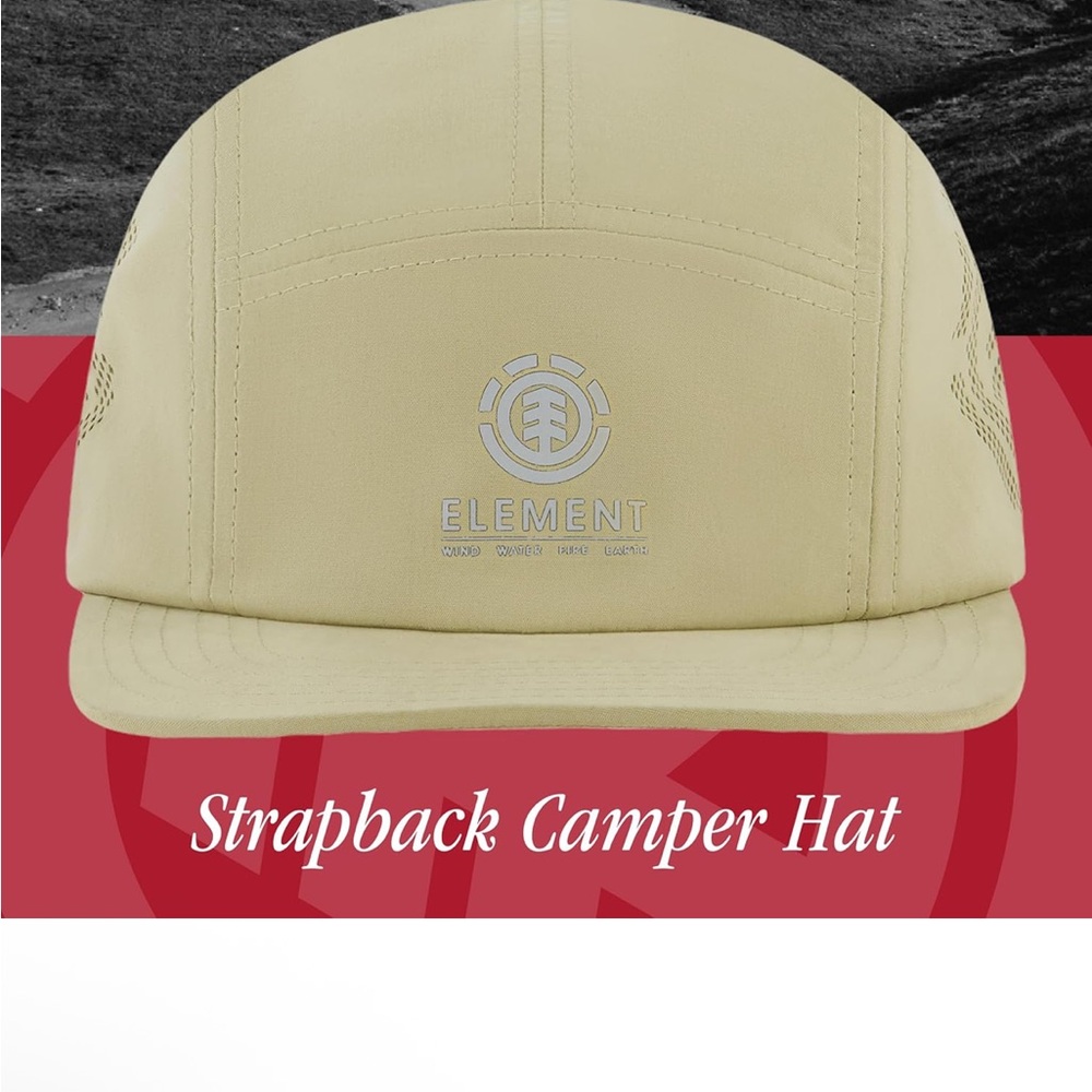 🧢 Element Beige Strapback Camper Hat | NWT